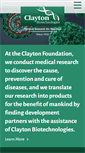 Mobile Screenshot of claytonbiotech.com