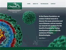 Tablet Screenshot of claytonbiotech.com